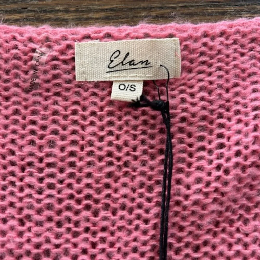 NWT ELAN “Rock & Love” Cardigan / Pink / Size:  OS - Picture 7 of 7